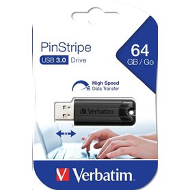 USB 3.0 disk 64GB Verbatim PIN S. Store'n'Go černý
